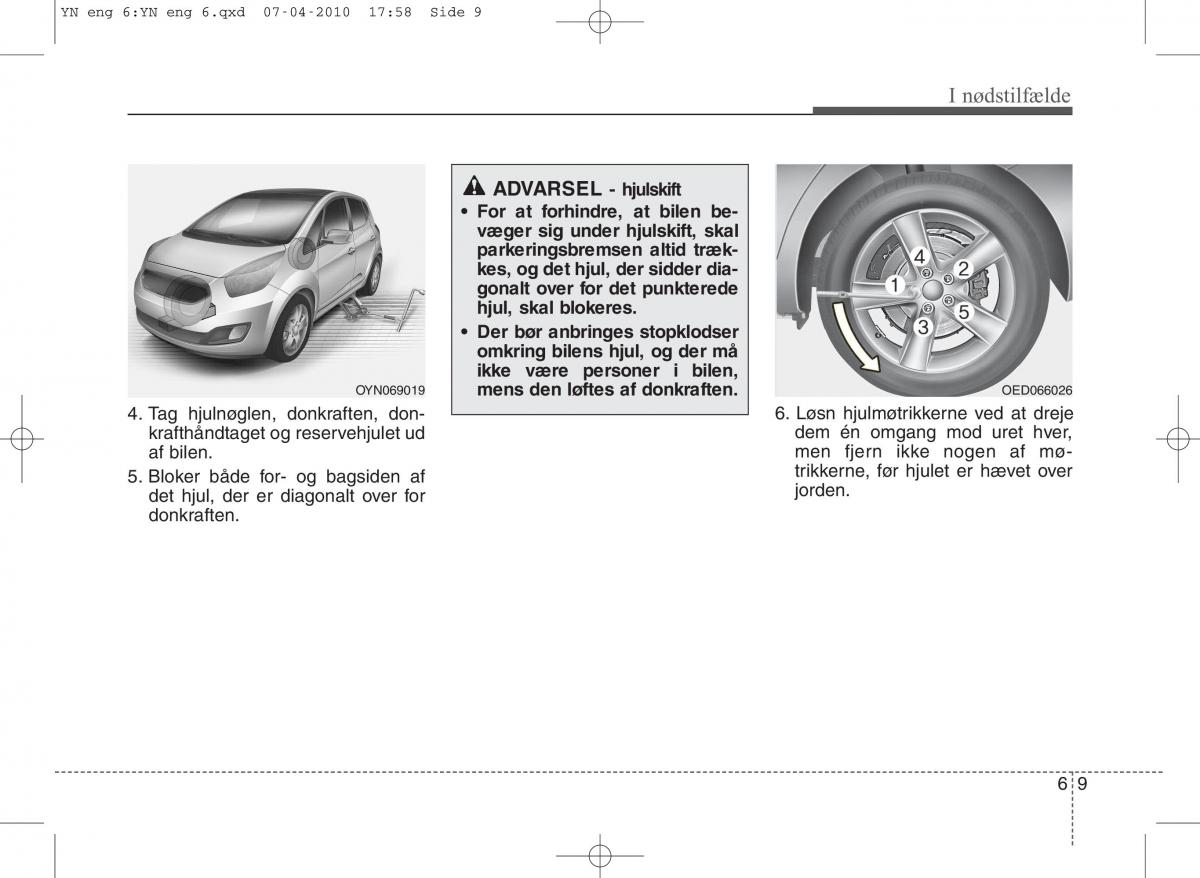 Kia Venga ejere handbog / page 275