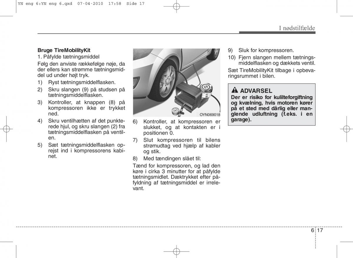 Kia Venga ejere handbog / page 283