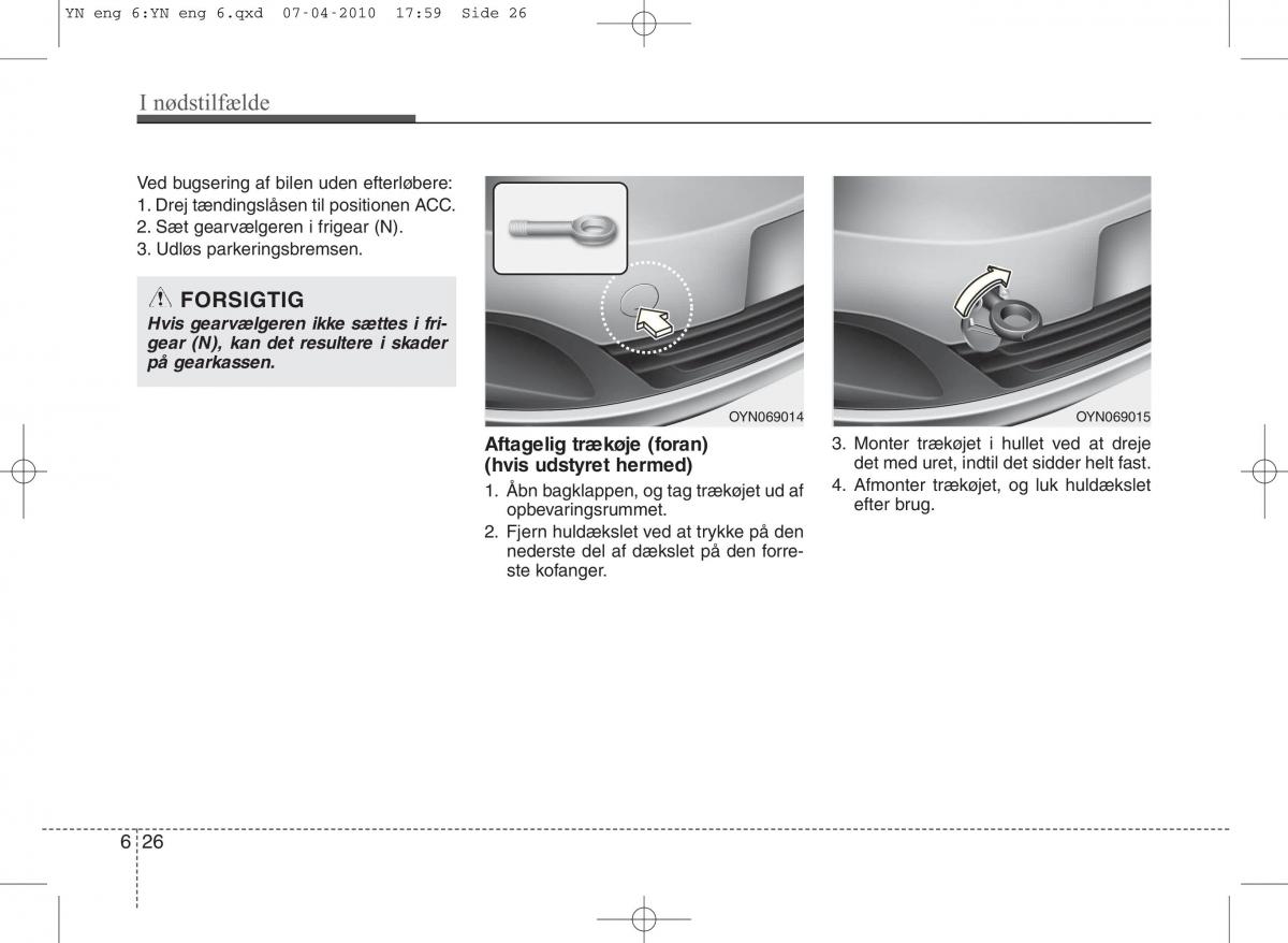 Kia Venga ejere handbog / page 292