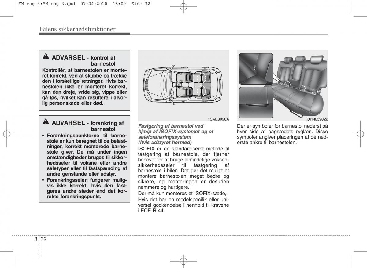 Kia Venga ejere handbog / page 46