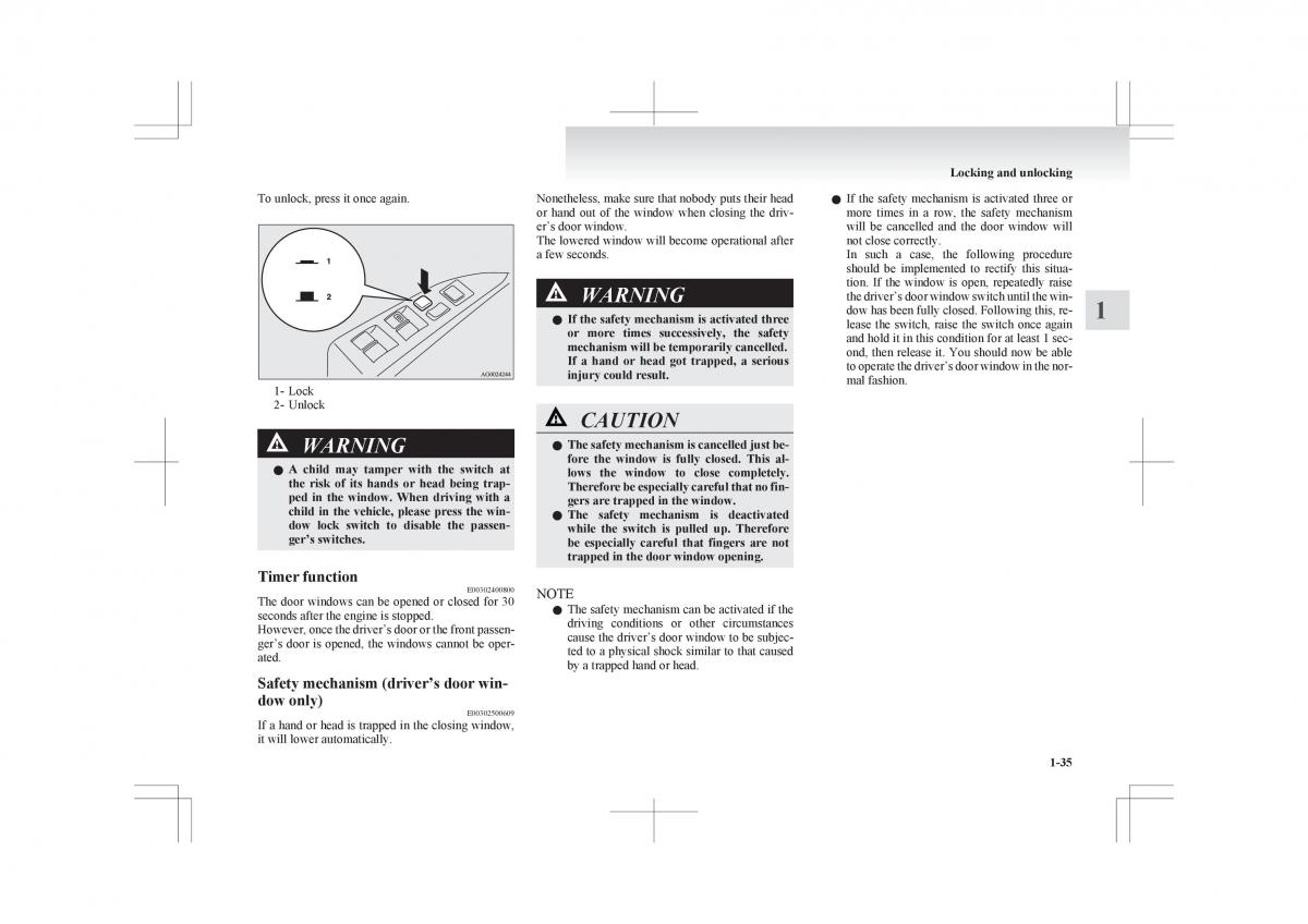 Mitsubishi ASX RVR owners manual / page 57