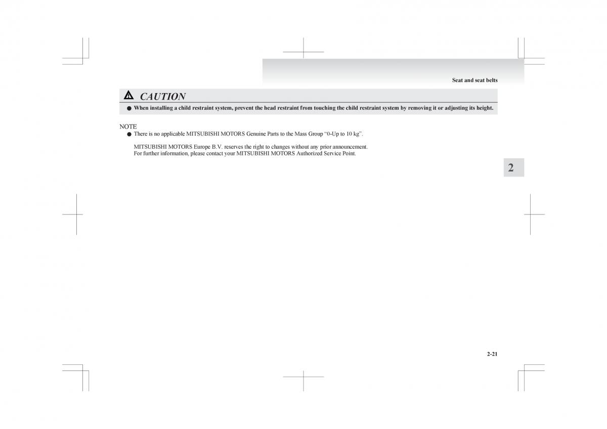 Mitsubishi ASX RVR owners manual / page 79