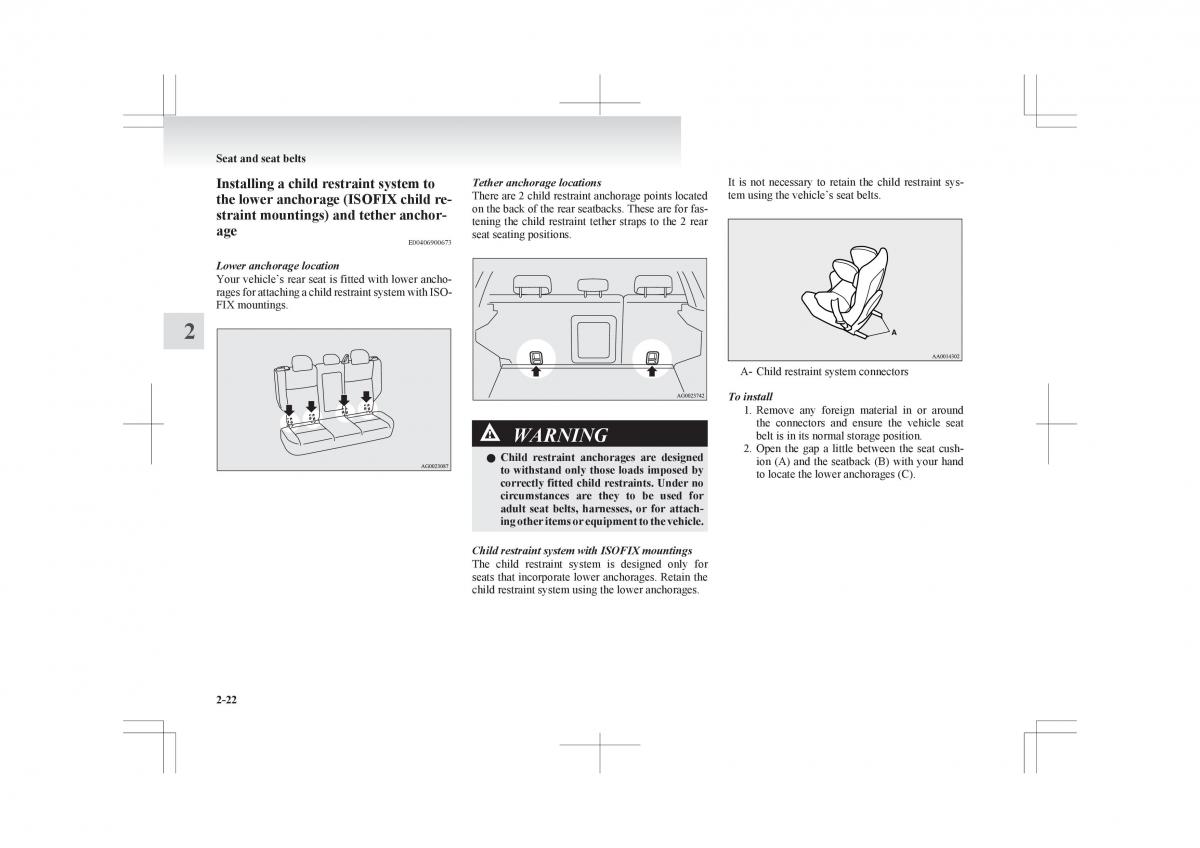 Mitsubishi ASX RVR owners manual / page 80