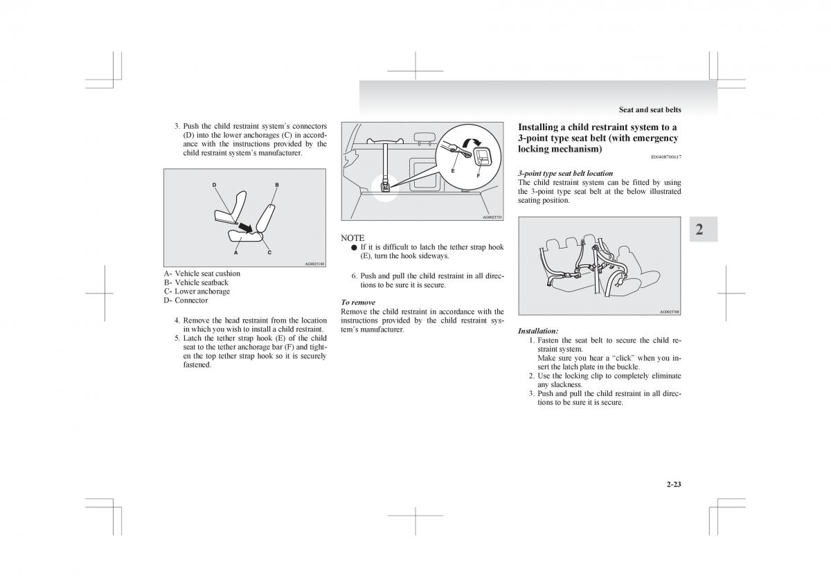 Mitsubishi ASX RVR owners manual / page 81