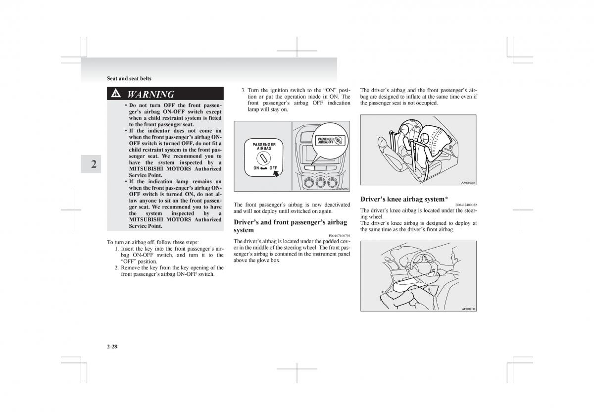 Mitsubishi ASX RVR owners manual / page 86