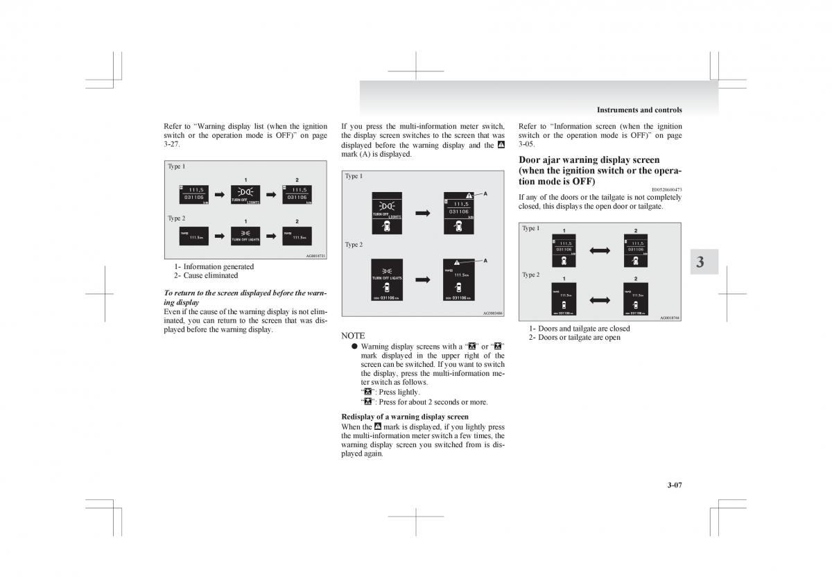 Mitsubishi ASX RVR owners manual / page 101