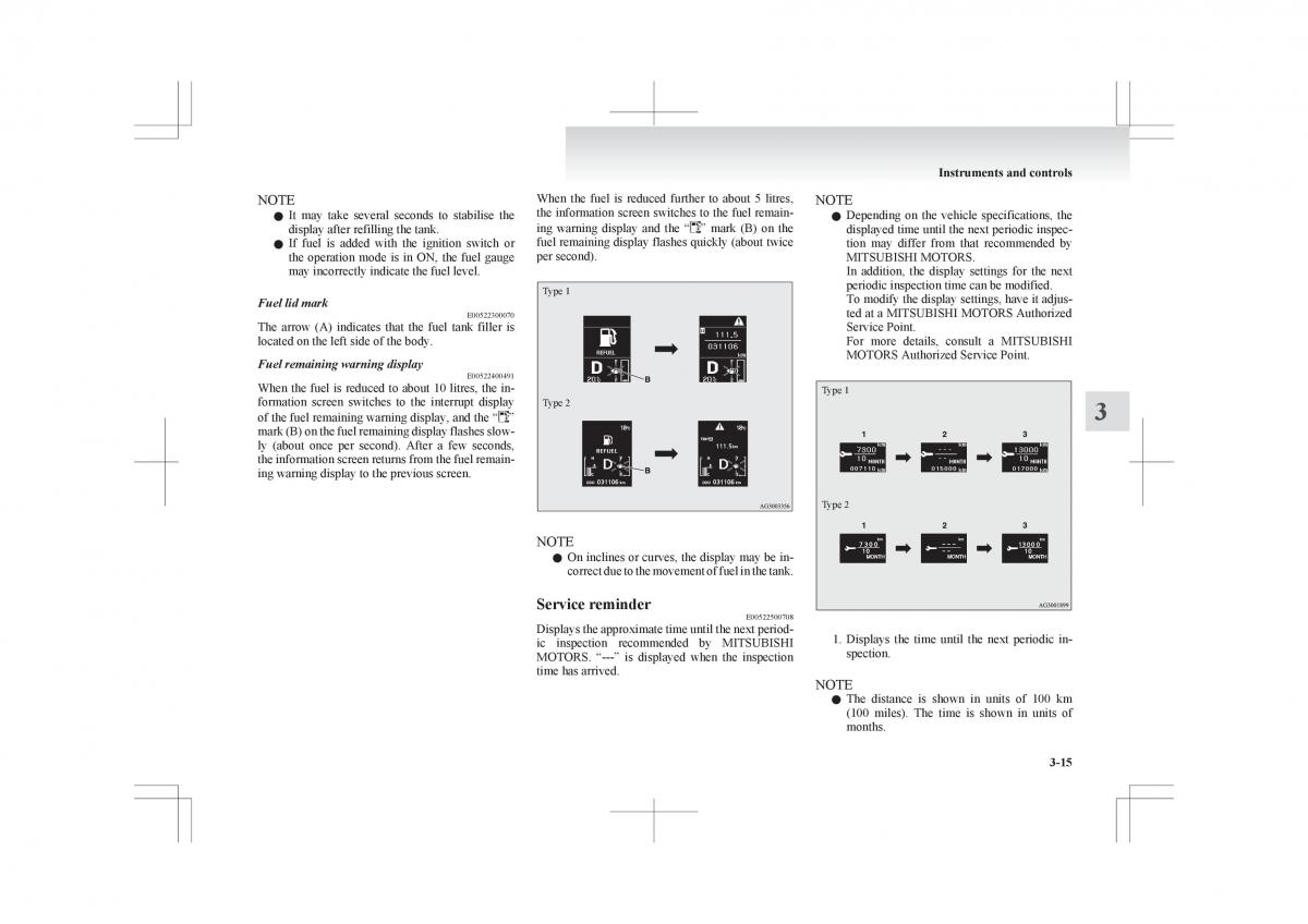 Mitsubishi ASX RVR owners manual / page 109