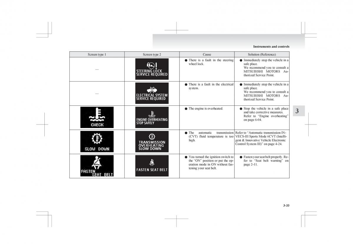 Mitsubishi ASX RVR owners manual / page 127