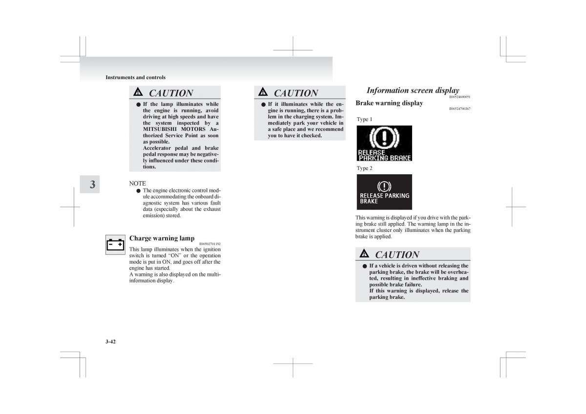 Mitsubishi ASX RVR owners manual / page 136