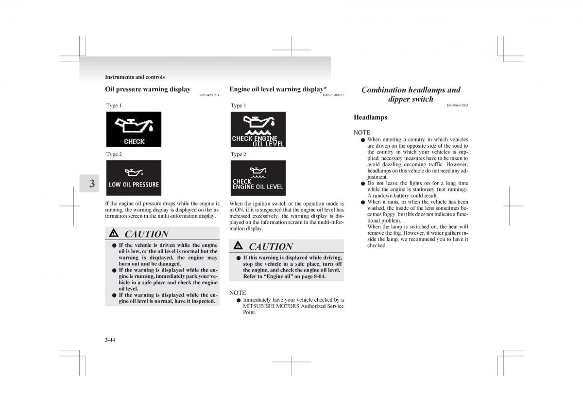 Mitsubishi ASX RVR owners manual / page 138