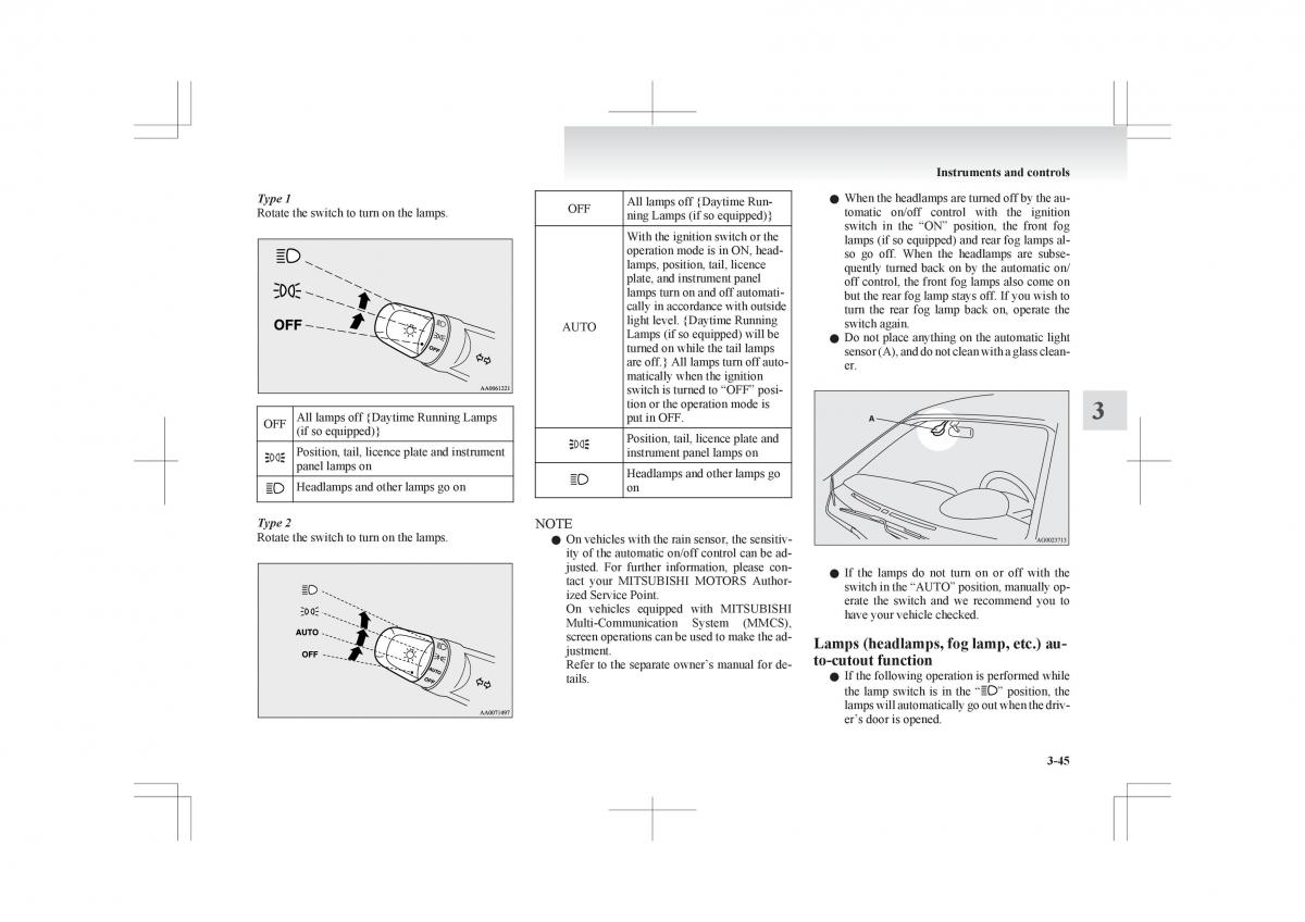 Mitsubishi ASX RVR owners manual / page 139