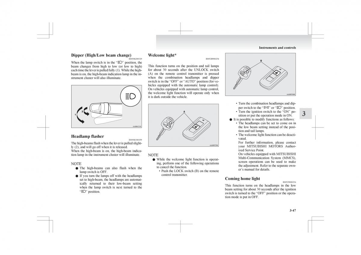 Mitsubishi ASX RVR owners manual / page 141