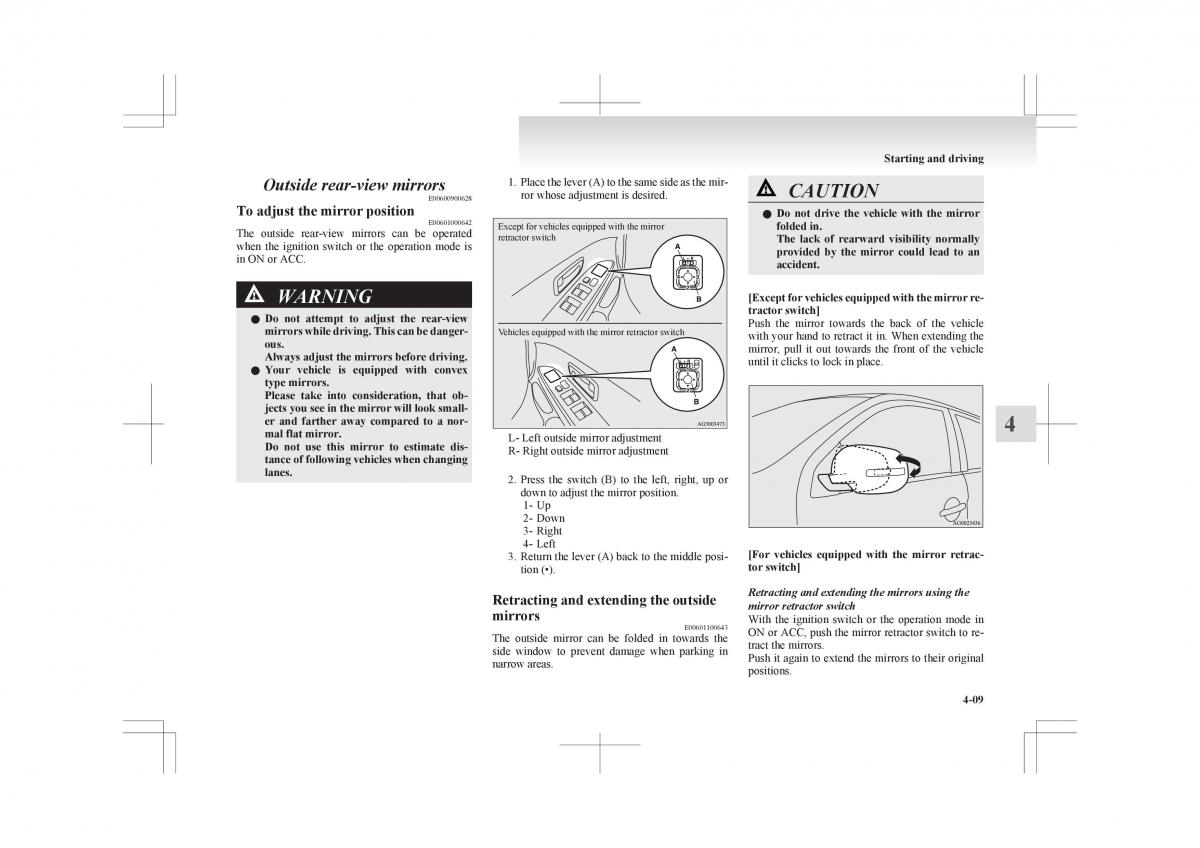 Mitsubishi ASX RVR owners manual / page 161