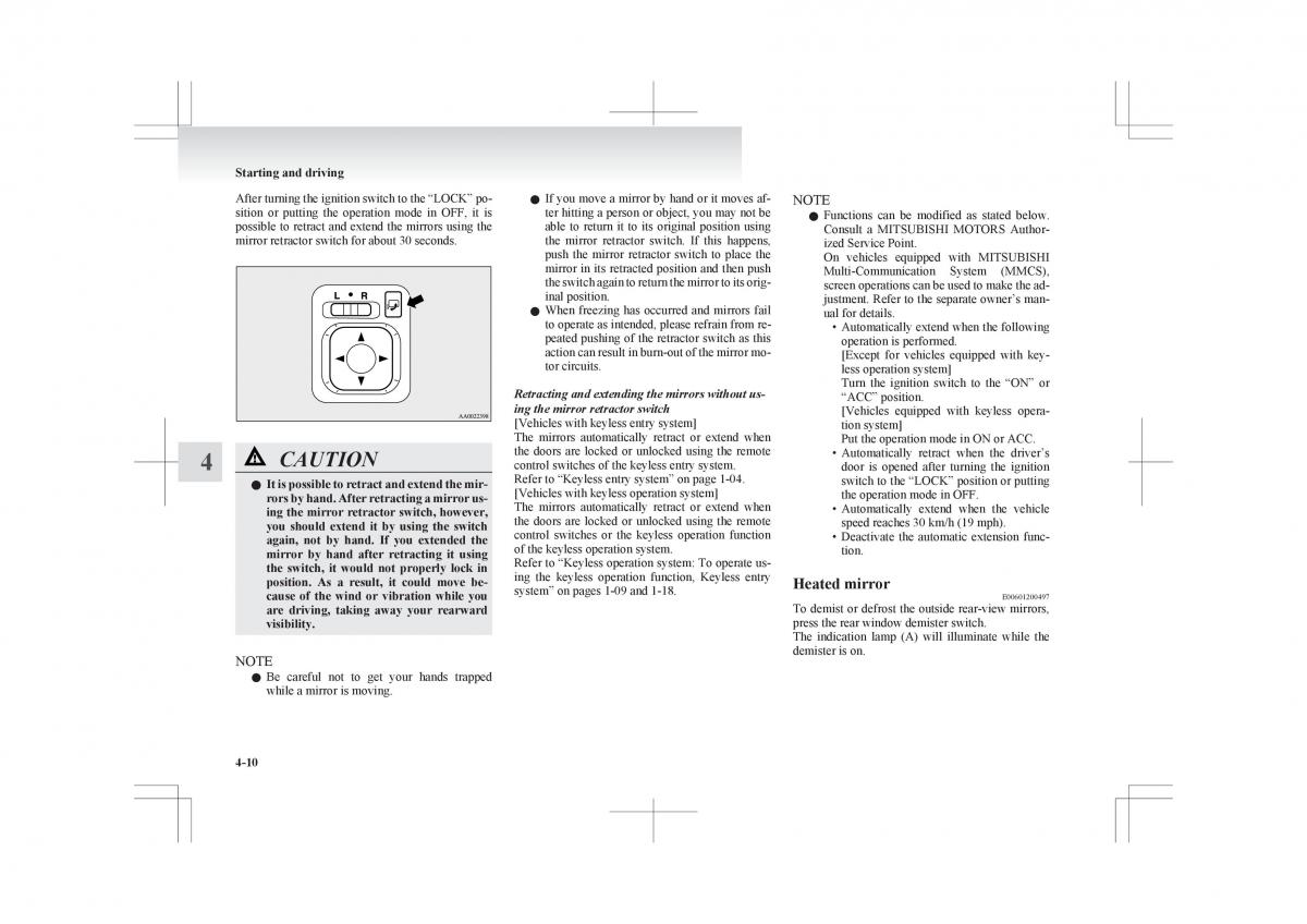 Mitsubishi ASX RVR owners manual / page 162