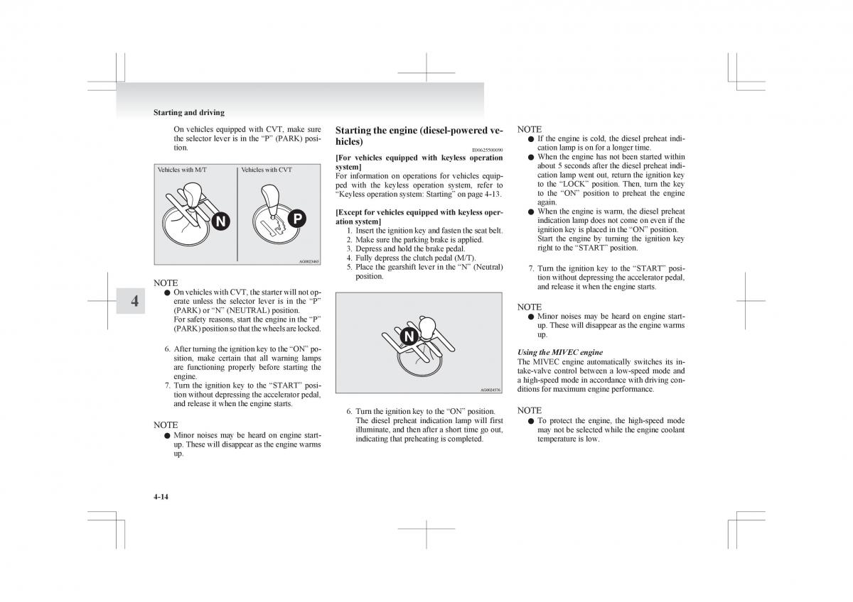 Mitsubishi ASX RVR owners manual / page 166