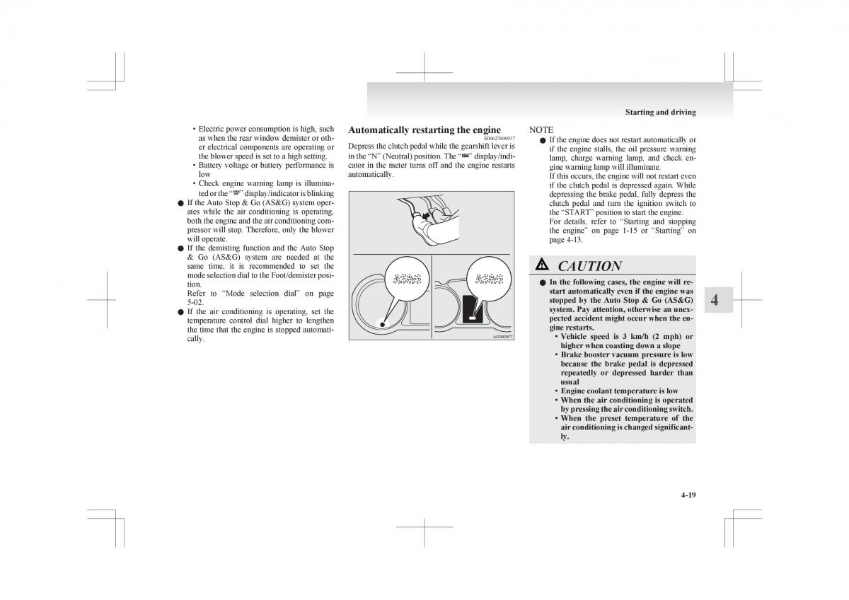 Mitsubishi ASX RVR owners manual / page 171