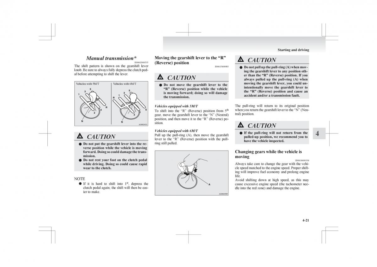 Mitsubishi ASX RVR owners manual / page 173