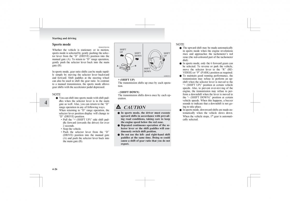 Mitsubishi ASX RVR owners manual / page 178