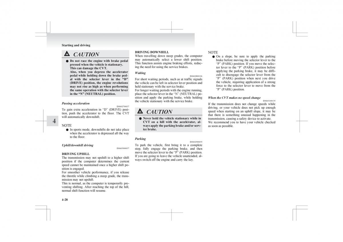 Mitsubishi ASX RVR owners manual / page 180