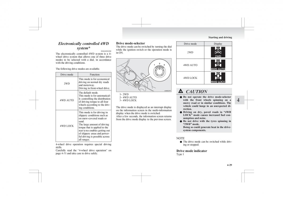 Mitsubishi ASX RVR owners manual / page 181