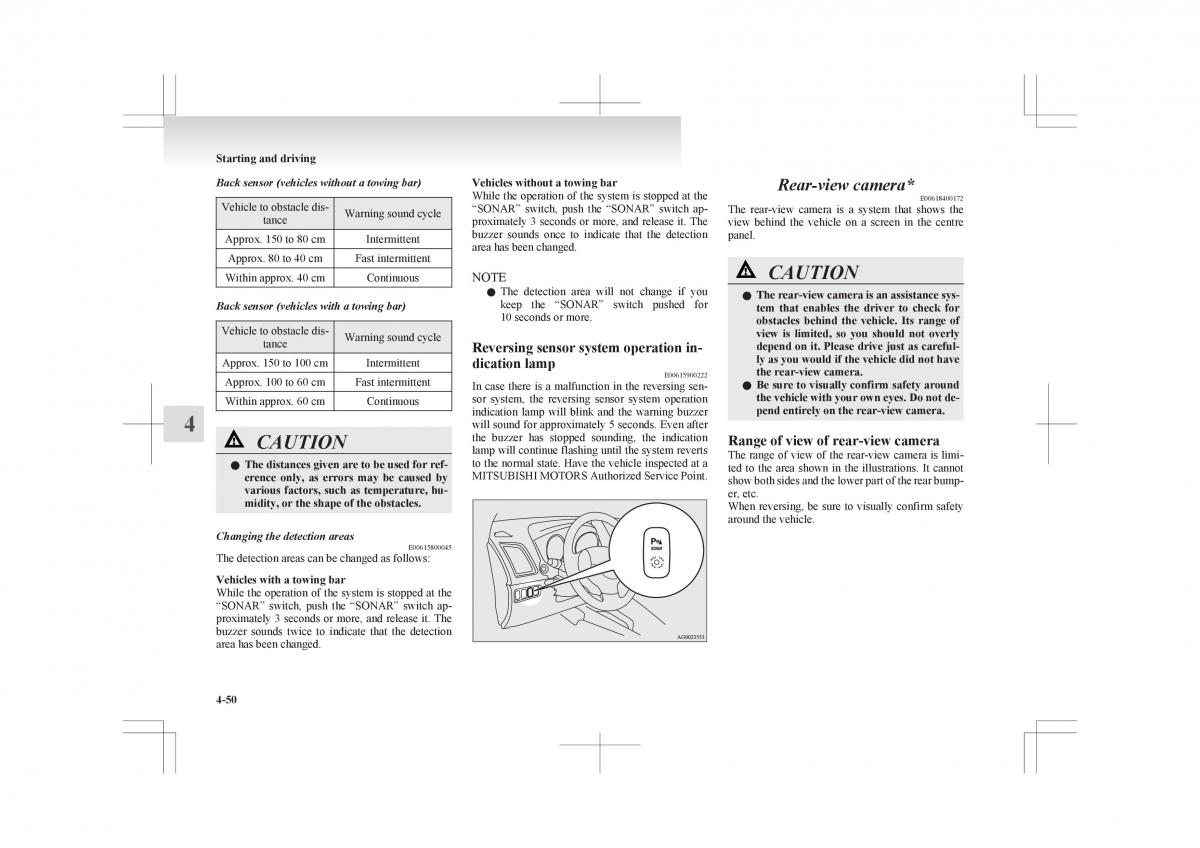 Mitsubishi ASX RVR owners manual / page 202