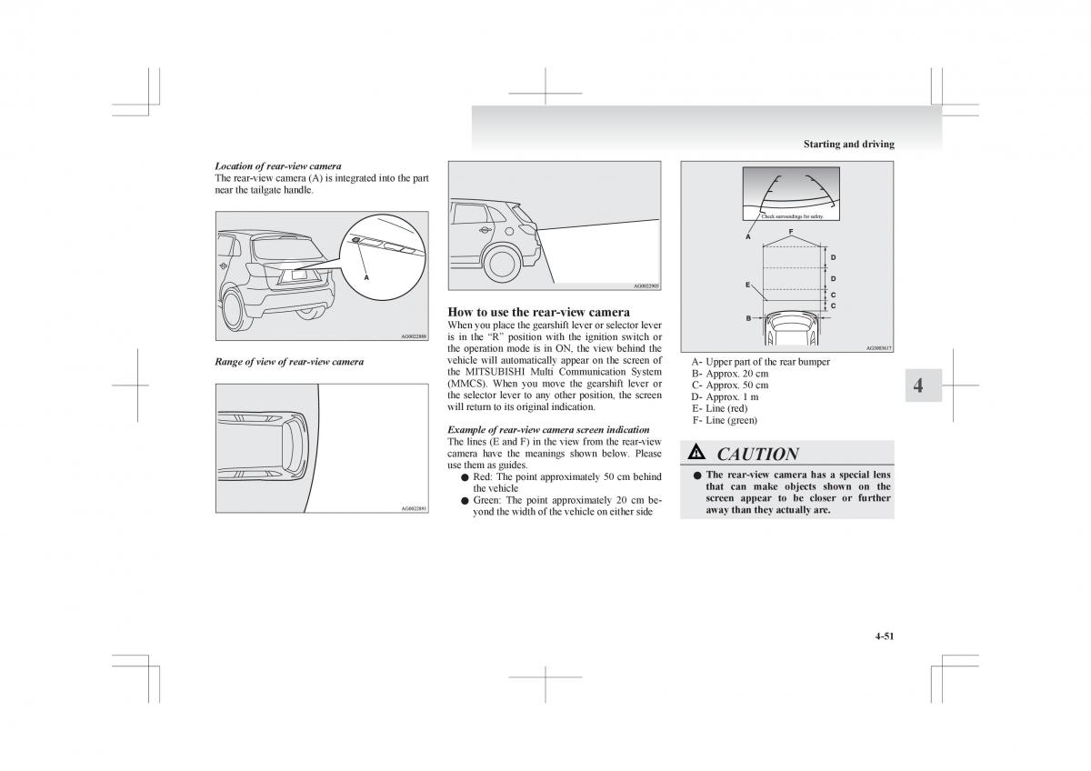 Mitsubishi ASX RVR owners manual / page 203