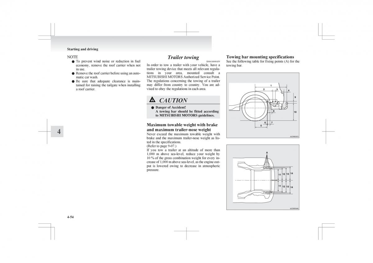 Mitsubishi ASX RVR owners manual / page 206