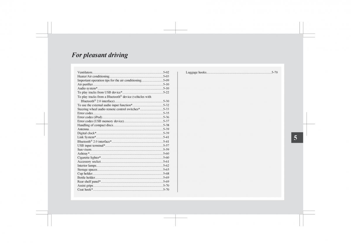 Mitsubishi ASX RVR owners manual / page 209