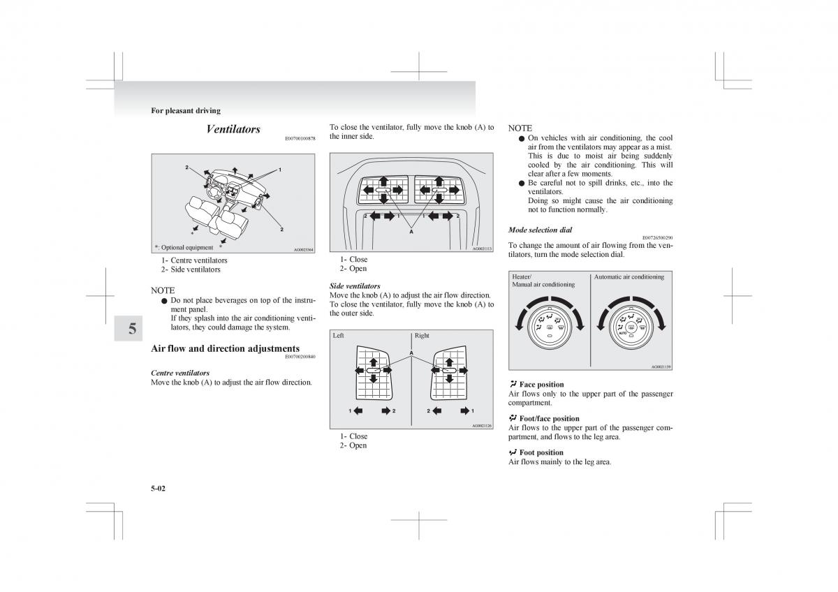 Mitsubishi ASX RVR owners manual / page 210