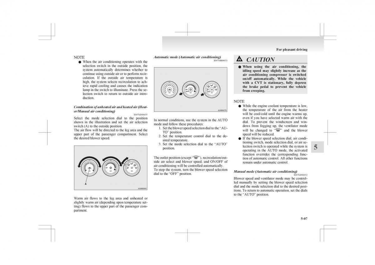 Mitsubishi ASX RVR owners manual / page 215