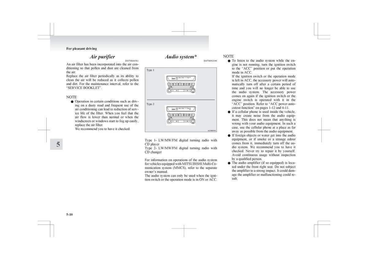 Mitsubishi ASX RVR owners manual / page 218