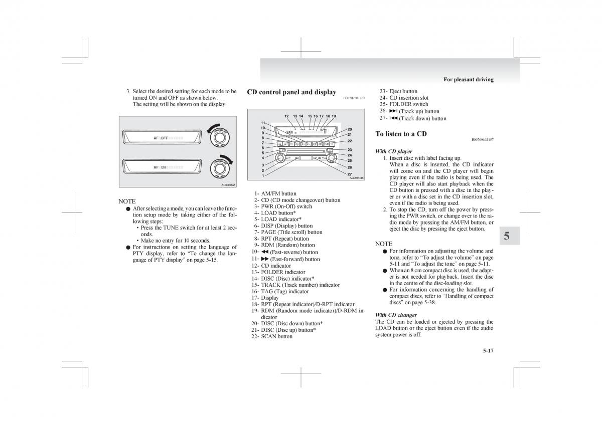 Mitsubishi ASX RVR owners manual / page 225