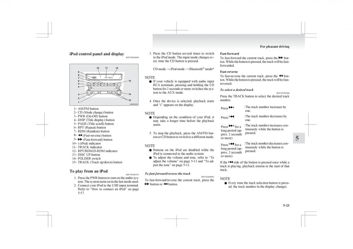 Mitsubishi ASX RVR owners manual / page 231