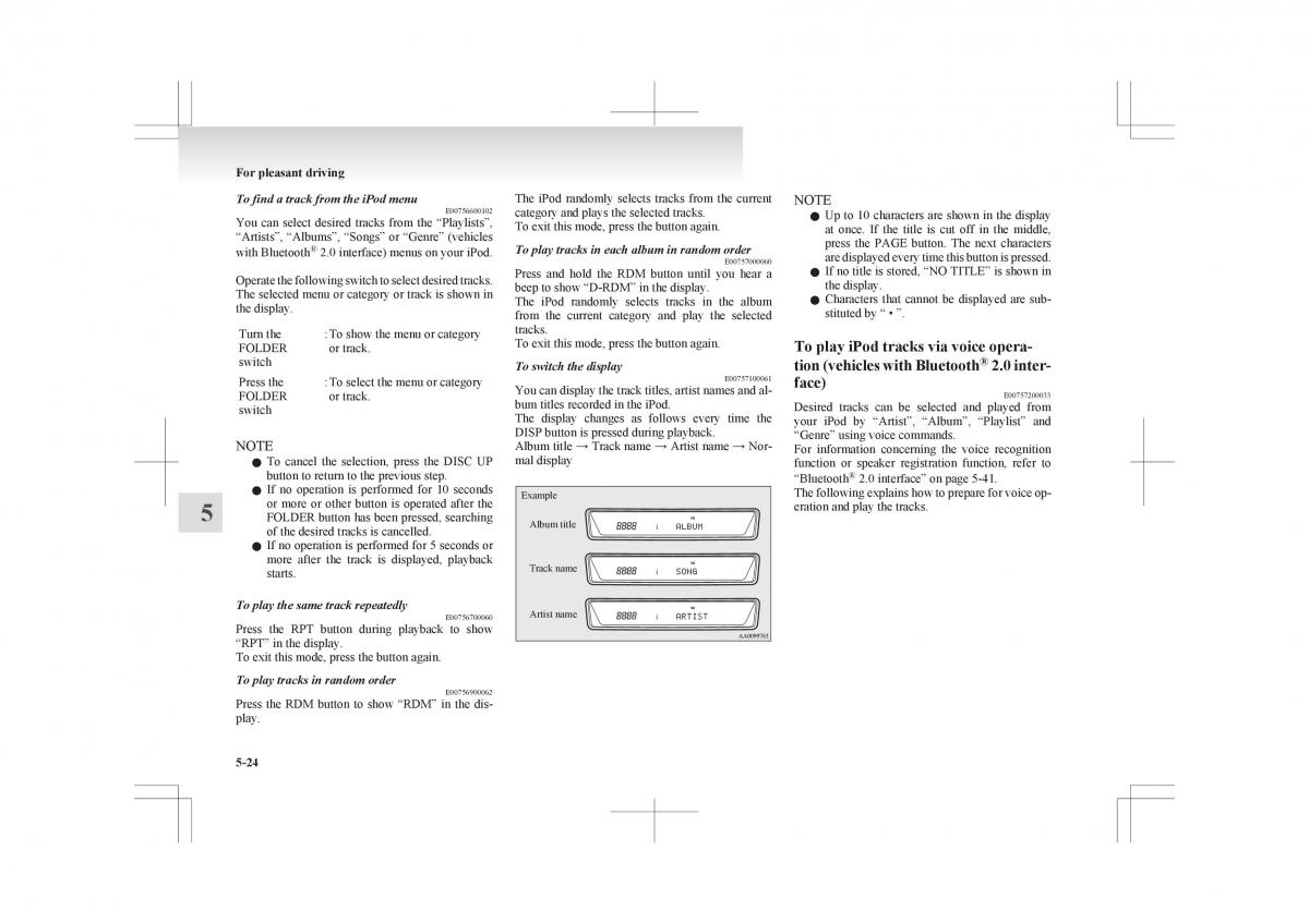 Mitsubishi ASX RVR owners manual / page 232