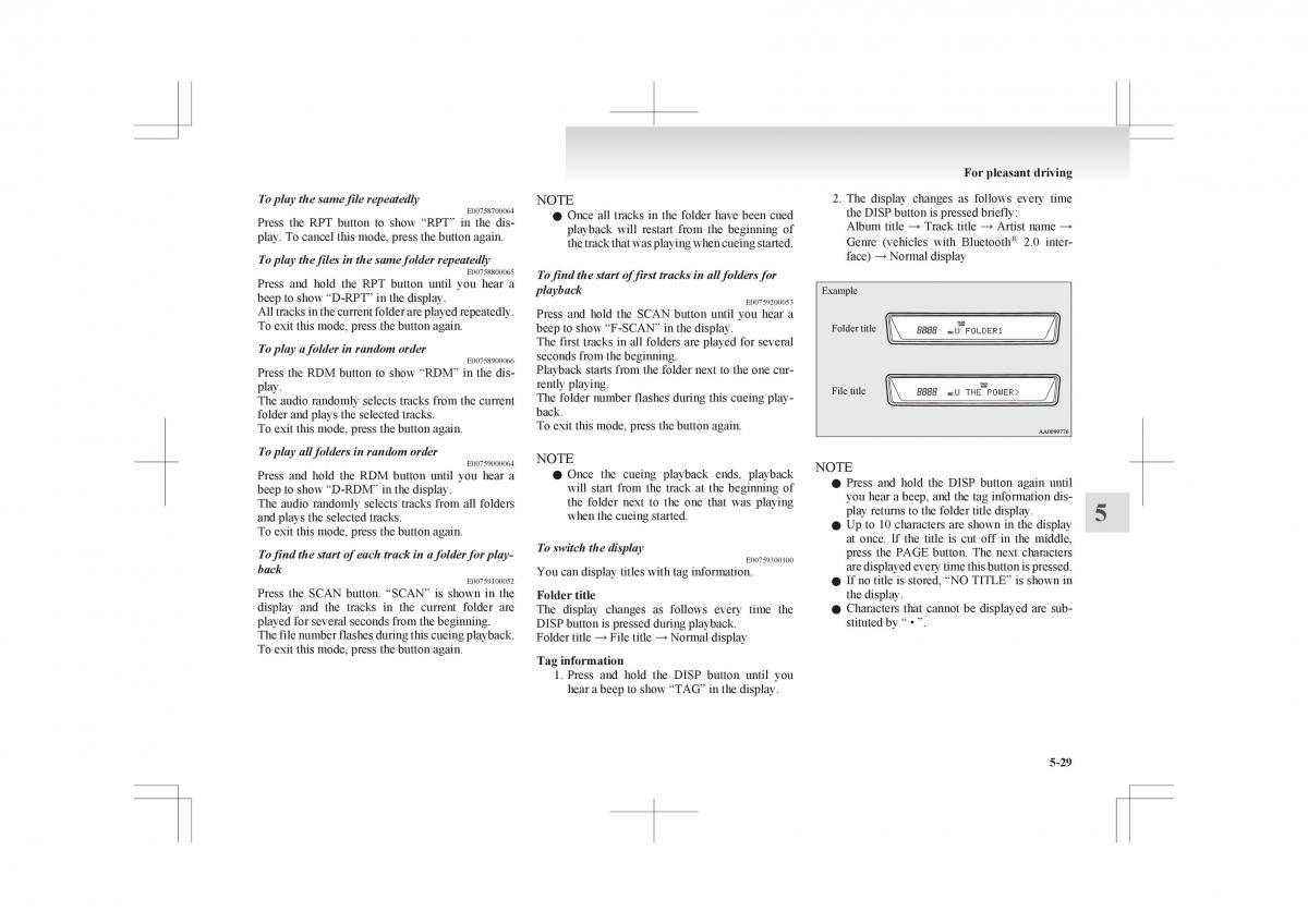 Mitsubishi ASX RVR owners manual / page 237