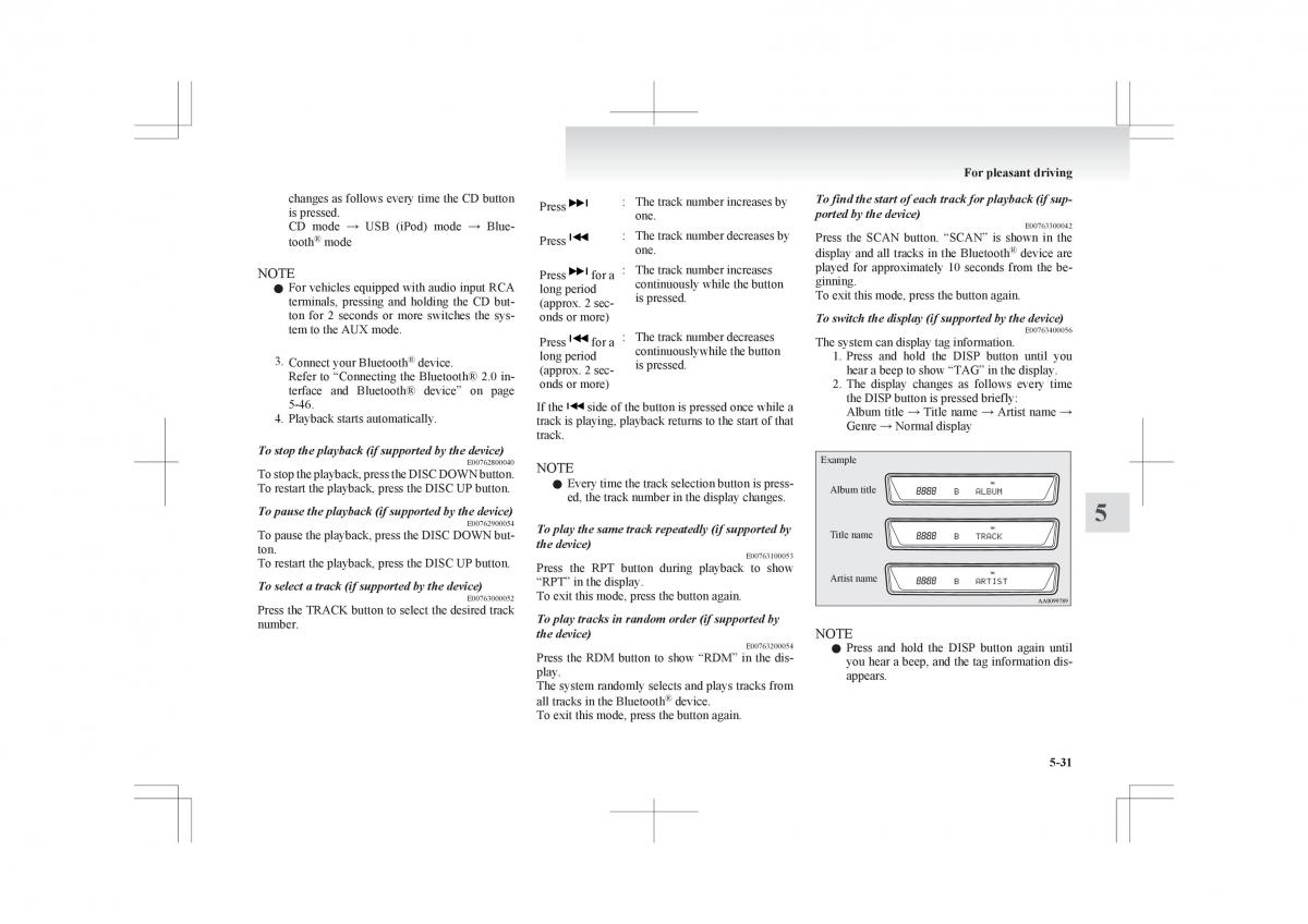 Mitsubishi ASX RVR owners manual / page 239