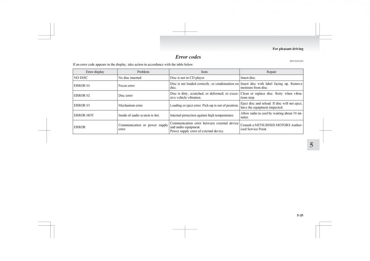 Mitsubishi ASX RVR owners manual / page 243