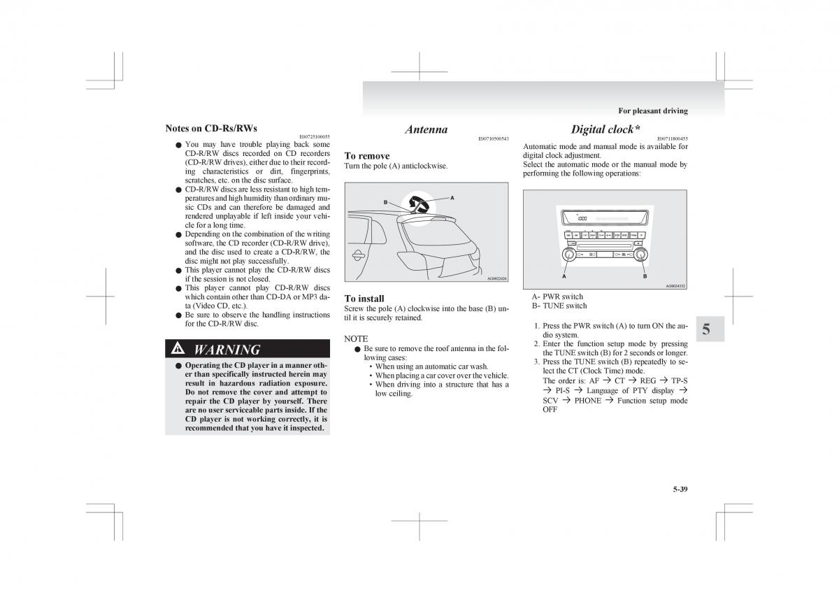 Mitsubishi ASX RVR owners manual / page 247