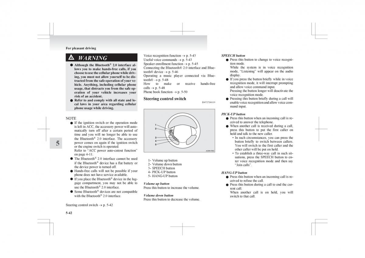 Mitsubishi ASX RVR owners manual / page 250