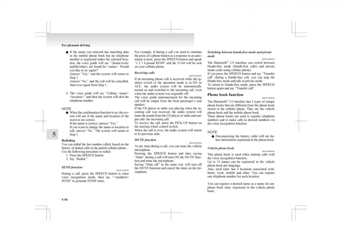 Mitsubishi ASX RVR owners manual / page 258