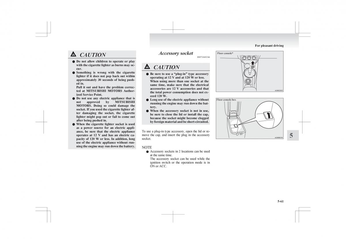 Mitsubishi ASX RVR owners manual / page 269