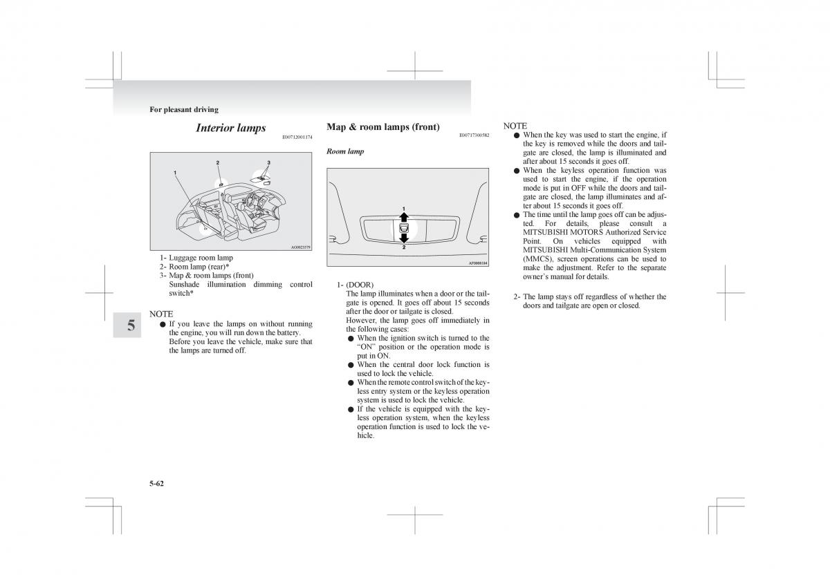 Mitsubishi ASX RVR owners manual / page 270