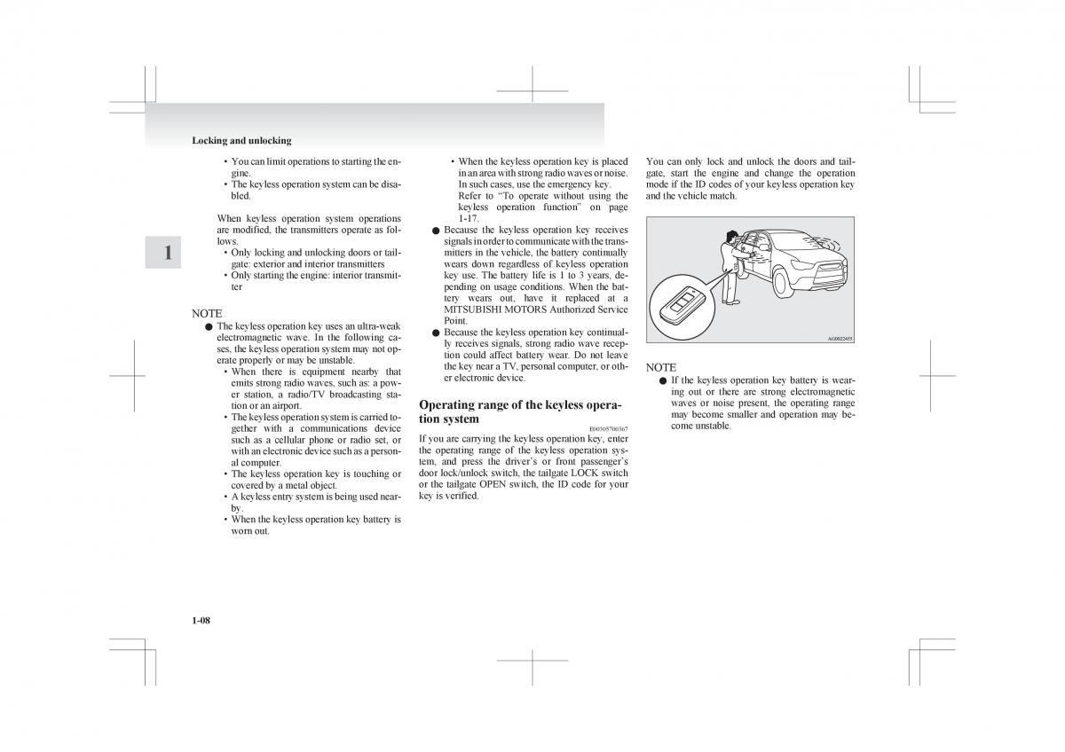 Mitsubishi ASX RVR owners manual / page 30