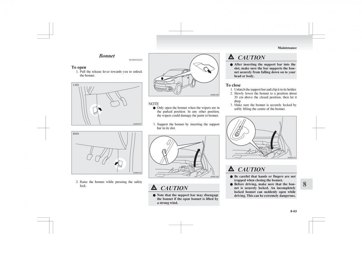 Mitsubishi ASX RVR owners manual / page 309