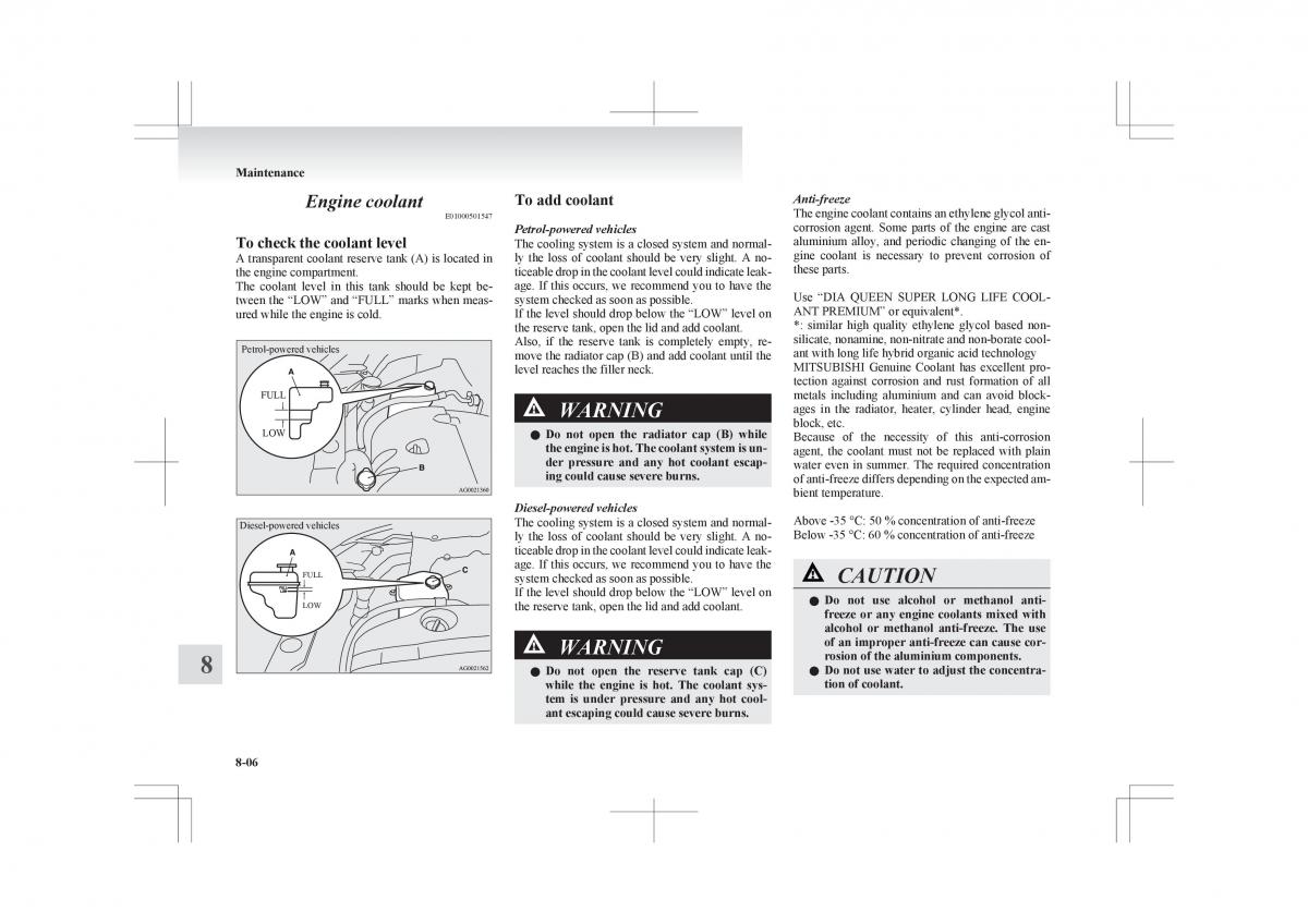 Mitsubishi ASX RVR owners manual / page 312