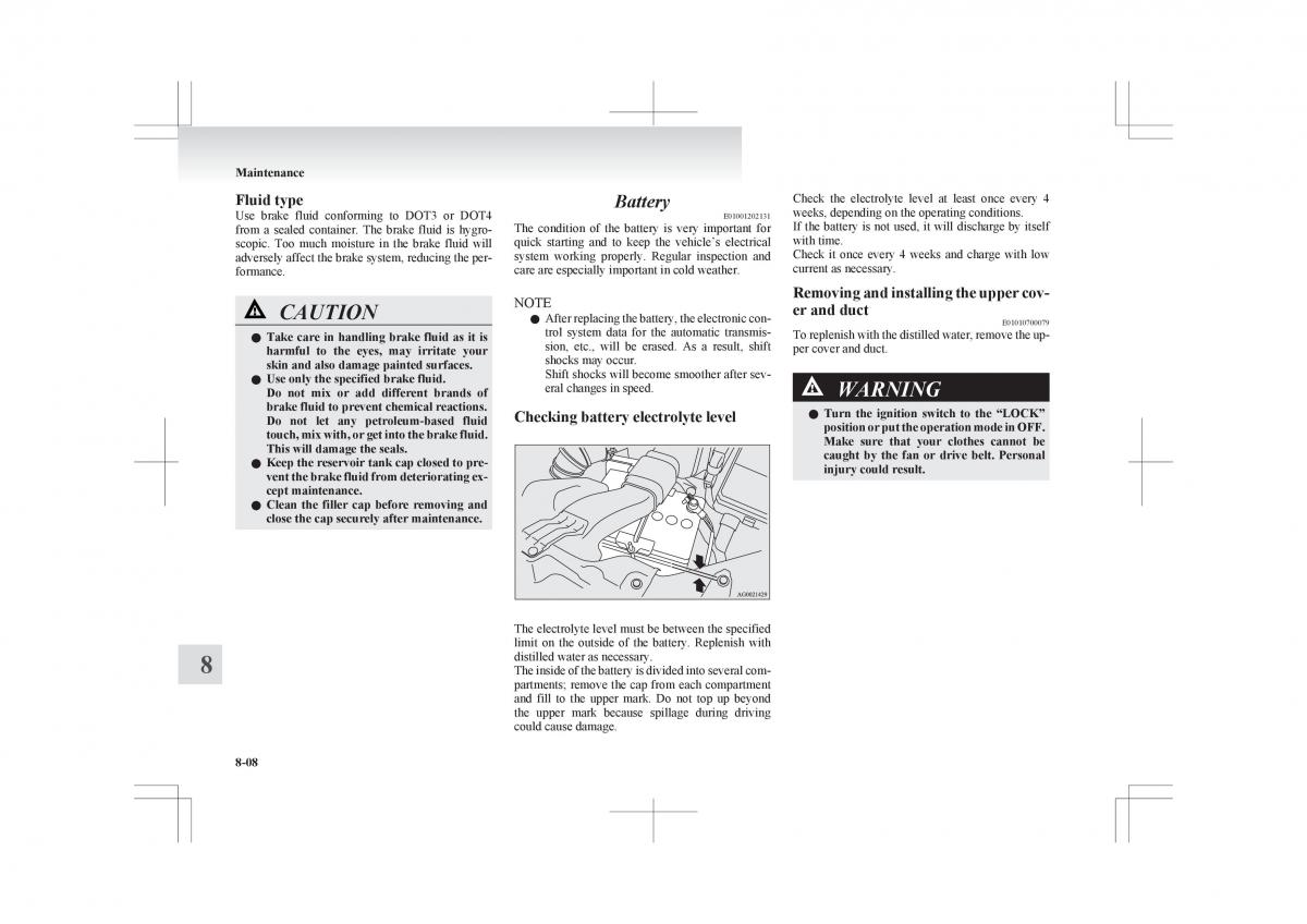 Mitsubishi ASX RVR owners manual / page 314