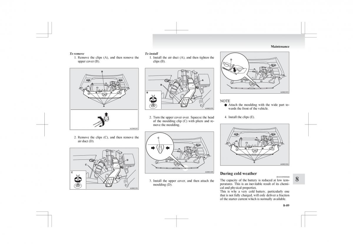 Mitsubishi ASX RVR owners manual / page 315