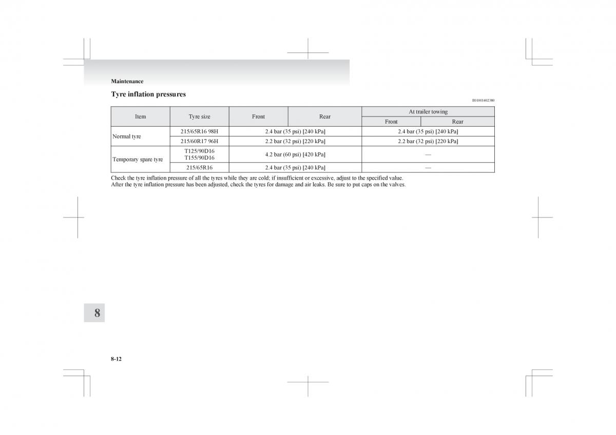 Mitsubishi ASX RVR owners manual / page 318