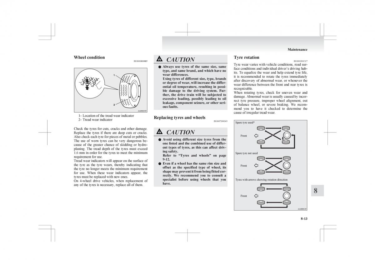 Mitsubishi ASX RVR owners manual / page 319