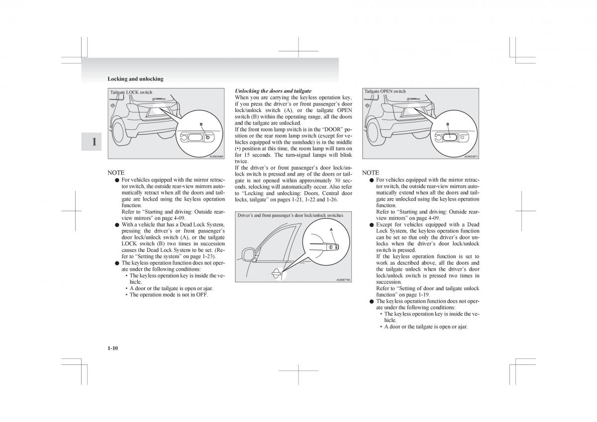 Mitsubishi ASX RVR owners manual / page 32